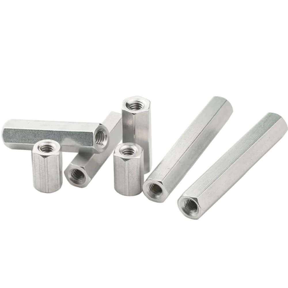 10Pcs Aluminum Alloy Hexagonal Isolation Column Extended Nut M2 M2.5 M3 M4 Top Column Isolation Column Standoffs