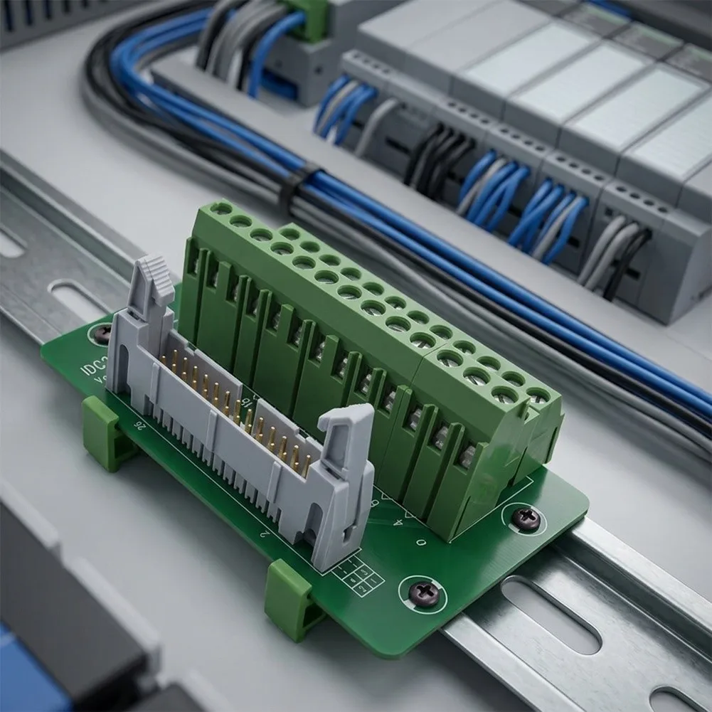 Copper Insulator DIN for rail Terminal For PLC Panels For DIN for rail Mounting Supports Multiple for idc Types Compact