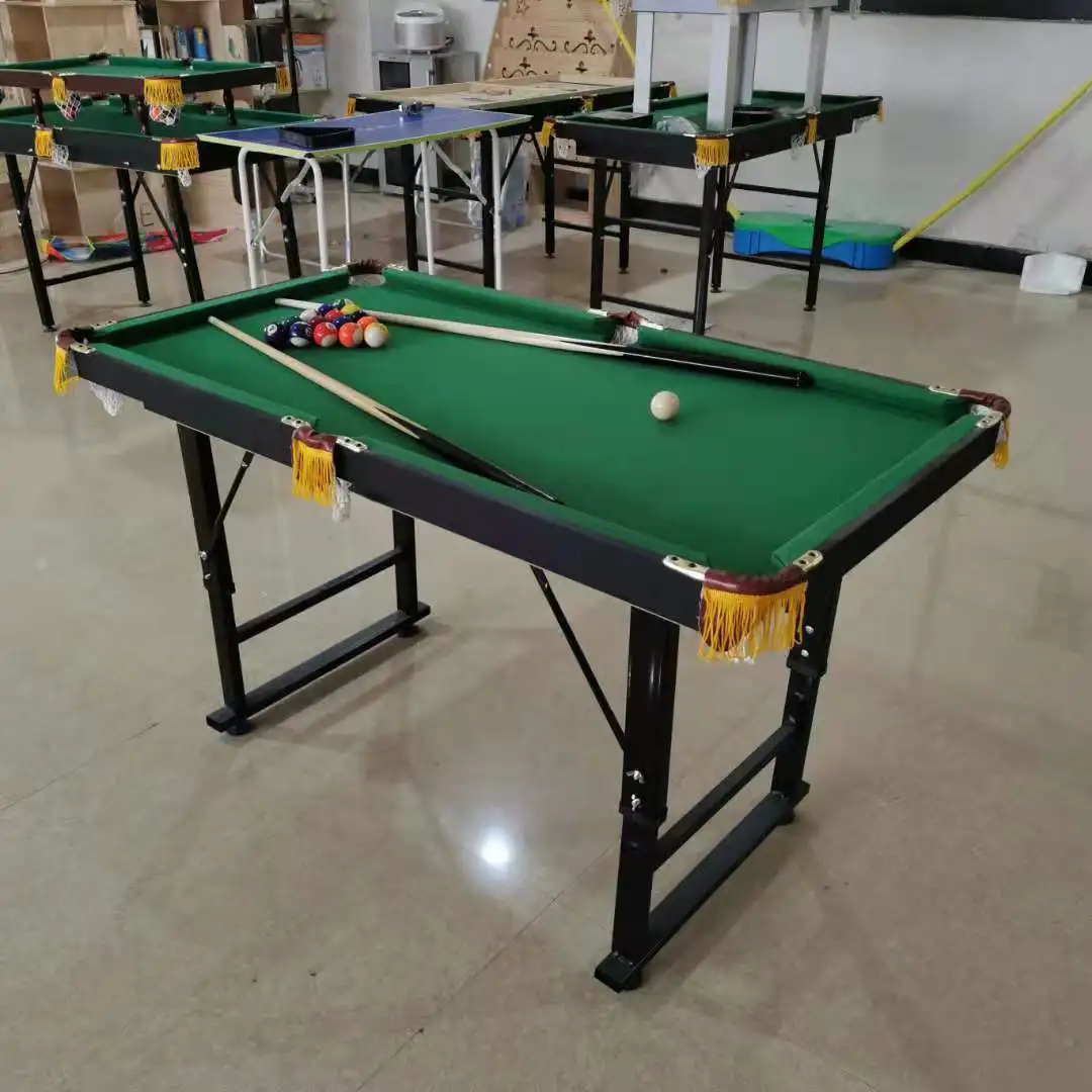 Children's Mini Pool Table, Adjustable Height Billiard Set, Indoor Game Toy for Family Kids Home Entertainment Activity Use