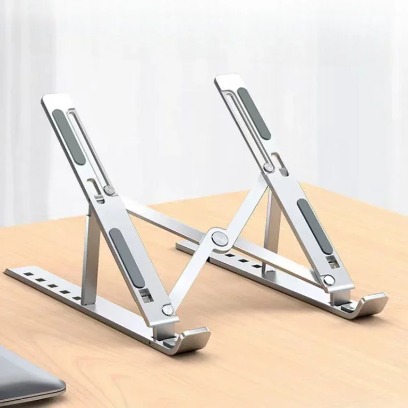 

Aluminum Alloy Laptop Holder Stand Adjustable Foldable Portable for Notebook Computer Bracket Lifting Cooling Holder Non-slip