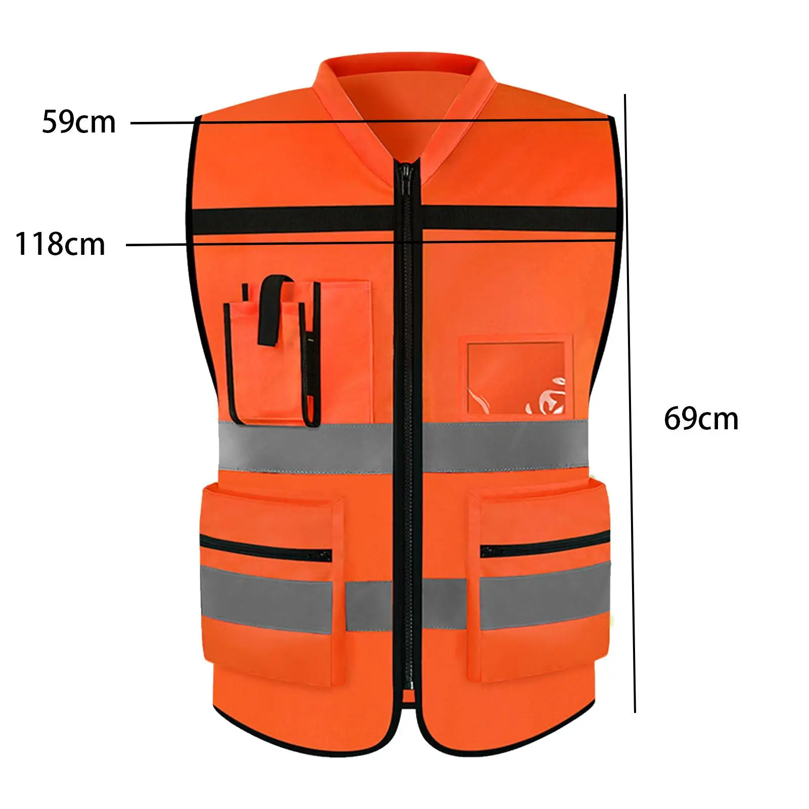 Reflective Vest High Reflective Strips Comfortable High Visibility for Running