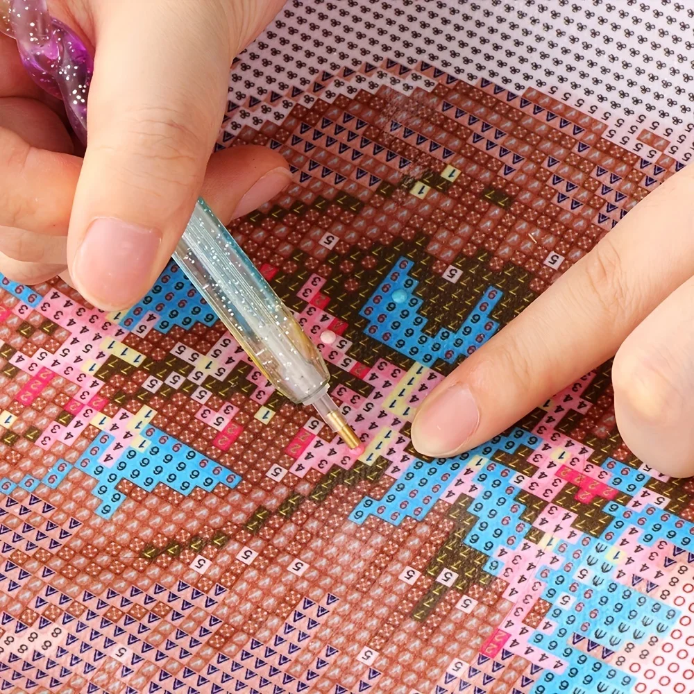 1pc Diamond Painting Point Drill Pen Tool 5D DIY Diamond Embroidery Cross Stitch Colorful Rhinestone Point pen Tools Gift