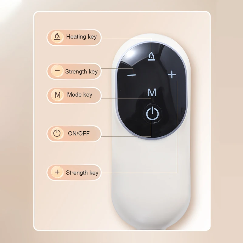 Electric Head Massager Scalp Massager Head Compress Air Bag Massager with Heat & Knead Portable Electric Head-Eye Massager