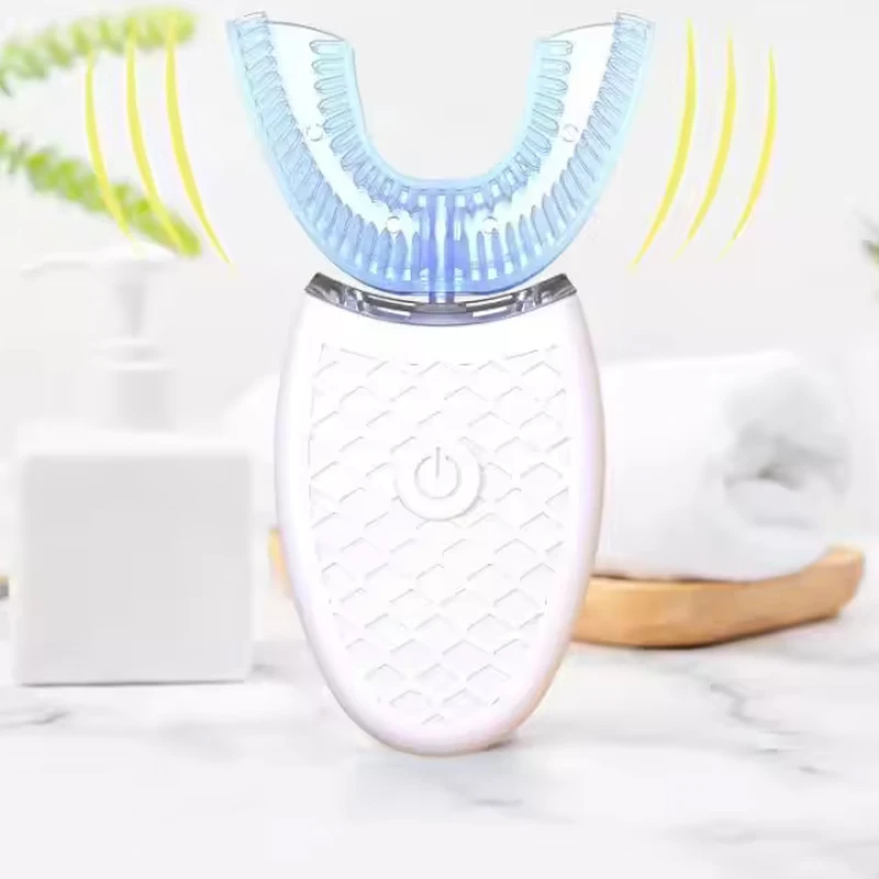 Wireless Electric U-Shaped Toothbrush Can Vibrate 360 Degrees To Clean Teeth Portable Electric U-Shaped Toothbrush