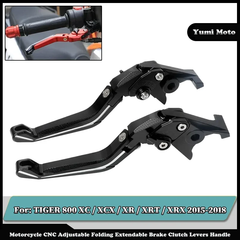 

NEW Motorcycle Folding Adjustable Brake Clutch Levers Handlebar For Triumph TIGER 800 XC / XCX / XR / XRT / XRX 2015-2018