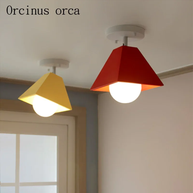 

Nordic creative LED small ceiling lamp aisle hallway cloakroom balcony corridor lights Postage free