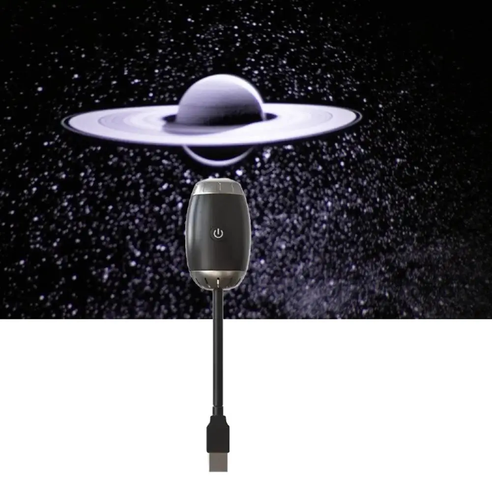 

Mini Galaxy Star Projector Night Light 360° Rotating LED Galaxy Starry Sky Projection Lamp for Home Party Bedroom Car Decor