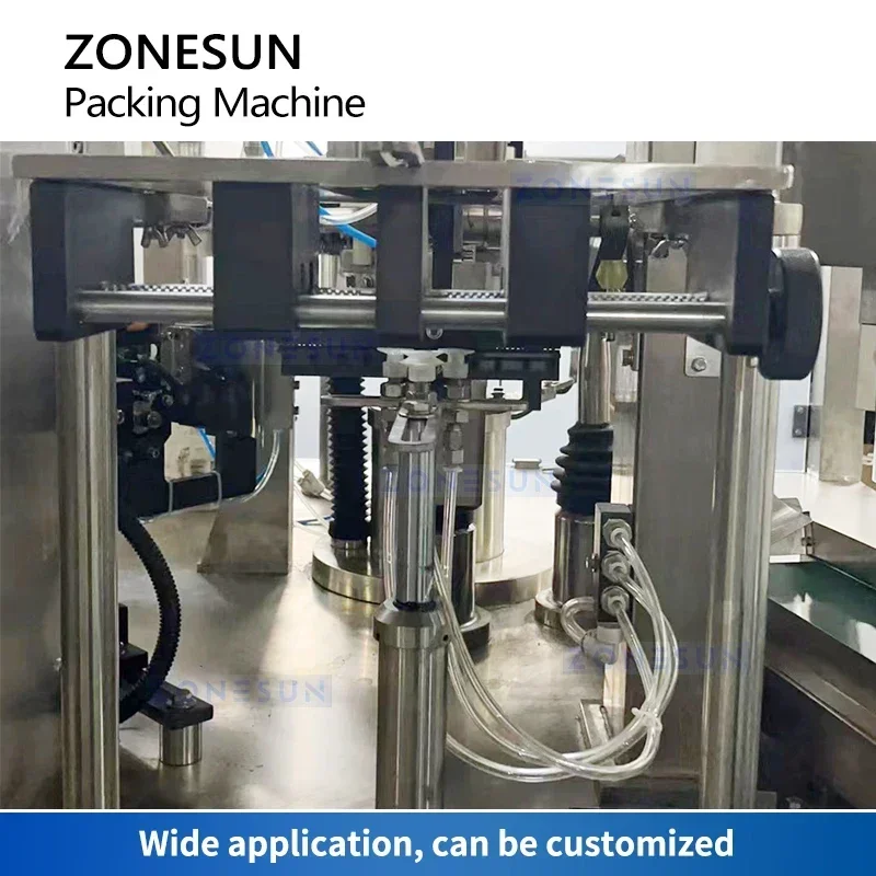 ZONESUN-máquina automática de llenado y sellado de bolsas, paquete de pie prefabricado, equipo de llenado rotativo, ZS-BZJ10P