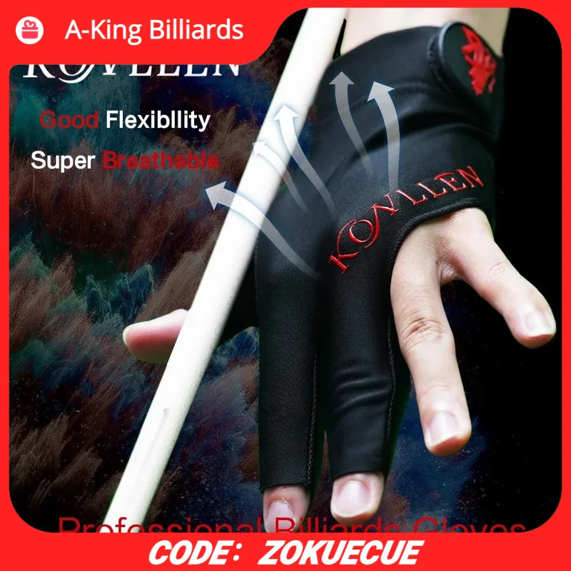 

Новые перчатки для бассейна KONLLEN, перчатки без пальцев, перчатки для левой руки, перчатки для снукера, аксессуары для бильярда
