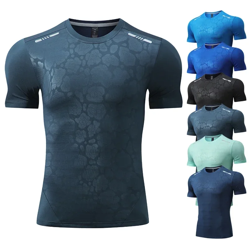 T-shirt de compression à manches courtes pour hommes, t-shirts de sport, sweat-shirt de jogging, chemise athlétique, coupe sèche, course à pied, fitness, gym, hommes, zones me, Y