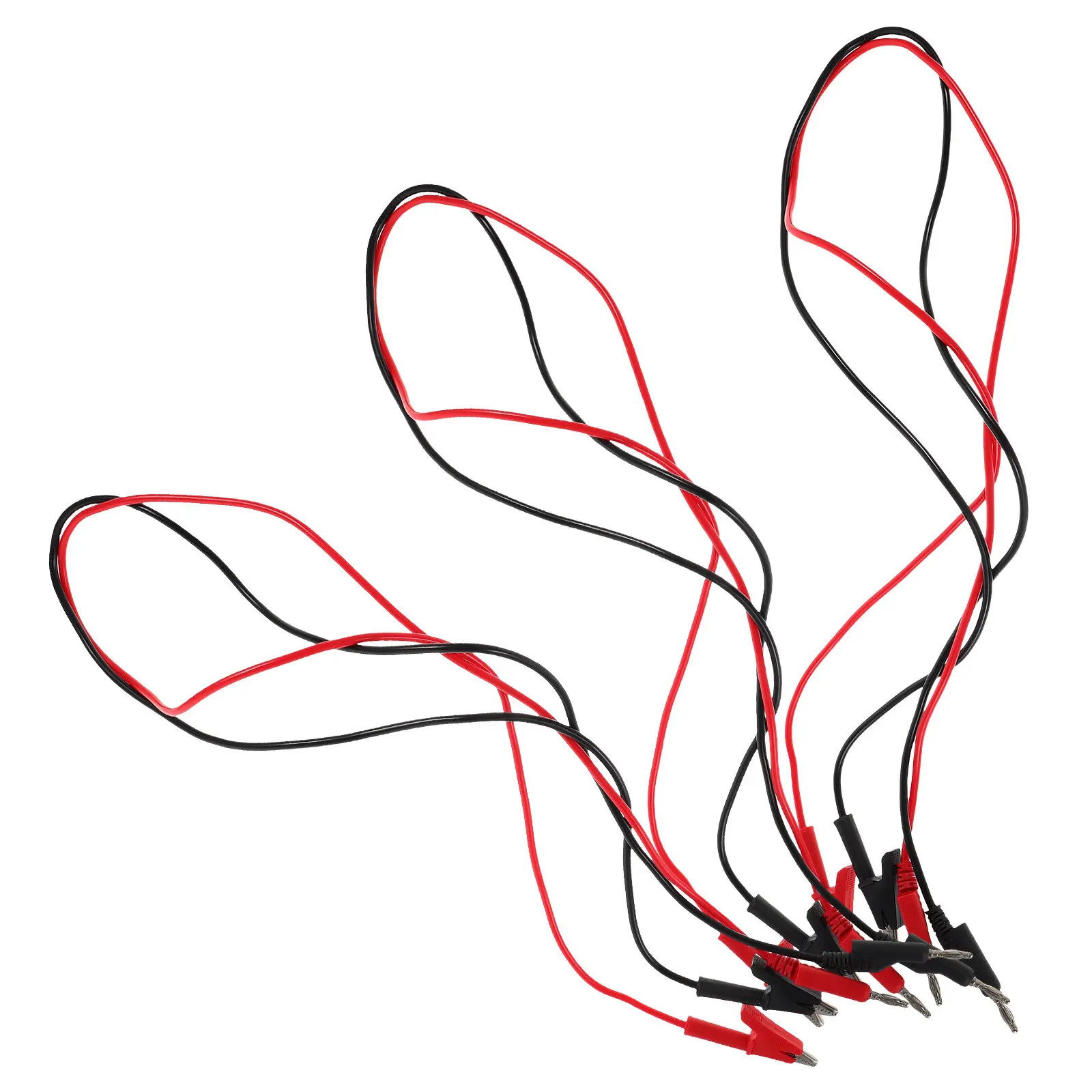6Pcs Precision Regulated Test Wire Cables Efficient Current Transmission with Banana Plugs Alligator Clips for Laboratory Use