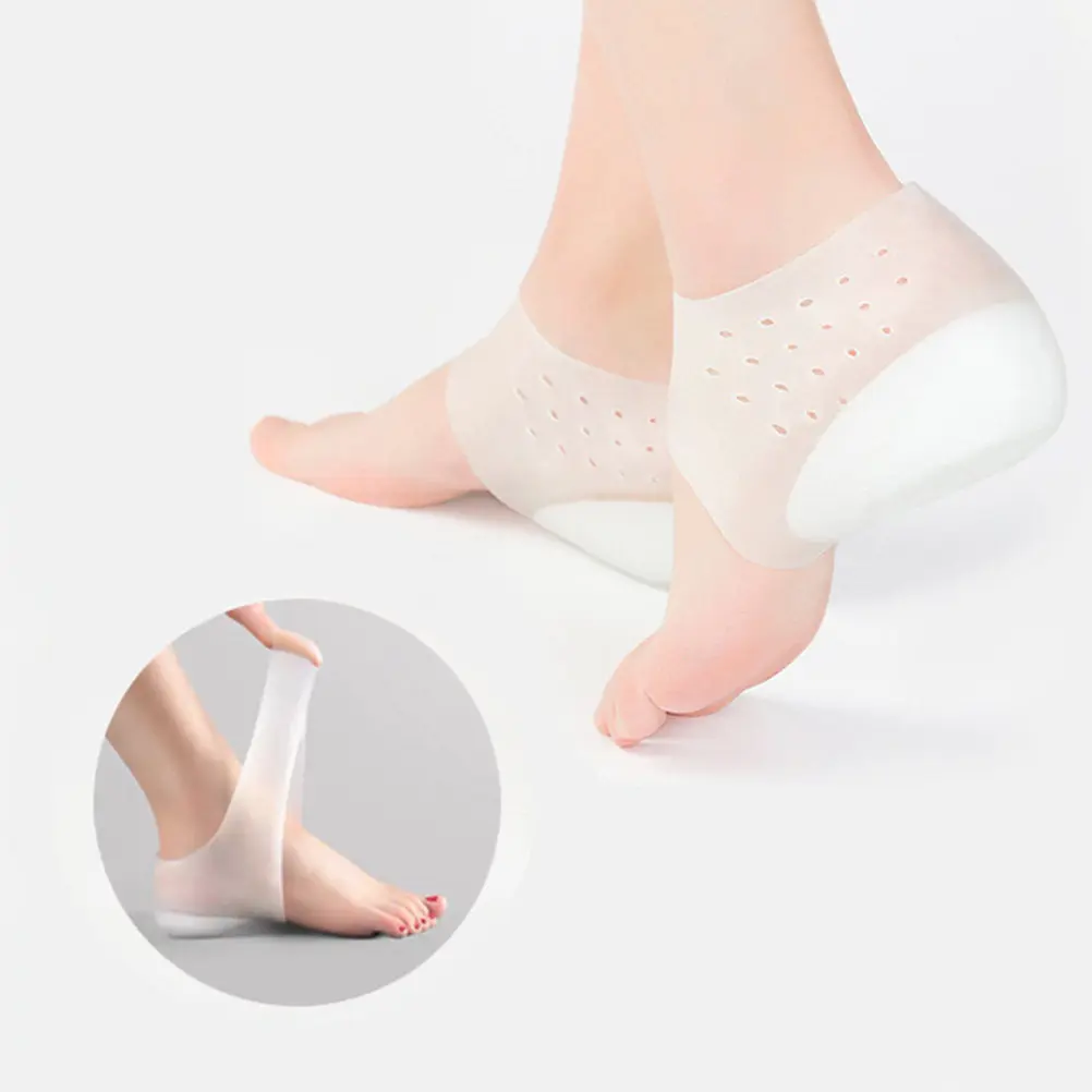 4cm Invisible Heel Lift Insoles – Silicone Height Increasing Shoe Pads for Running, Walking & Outdoor Activities