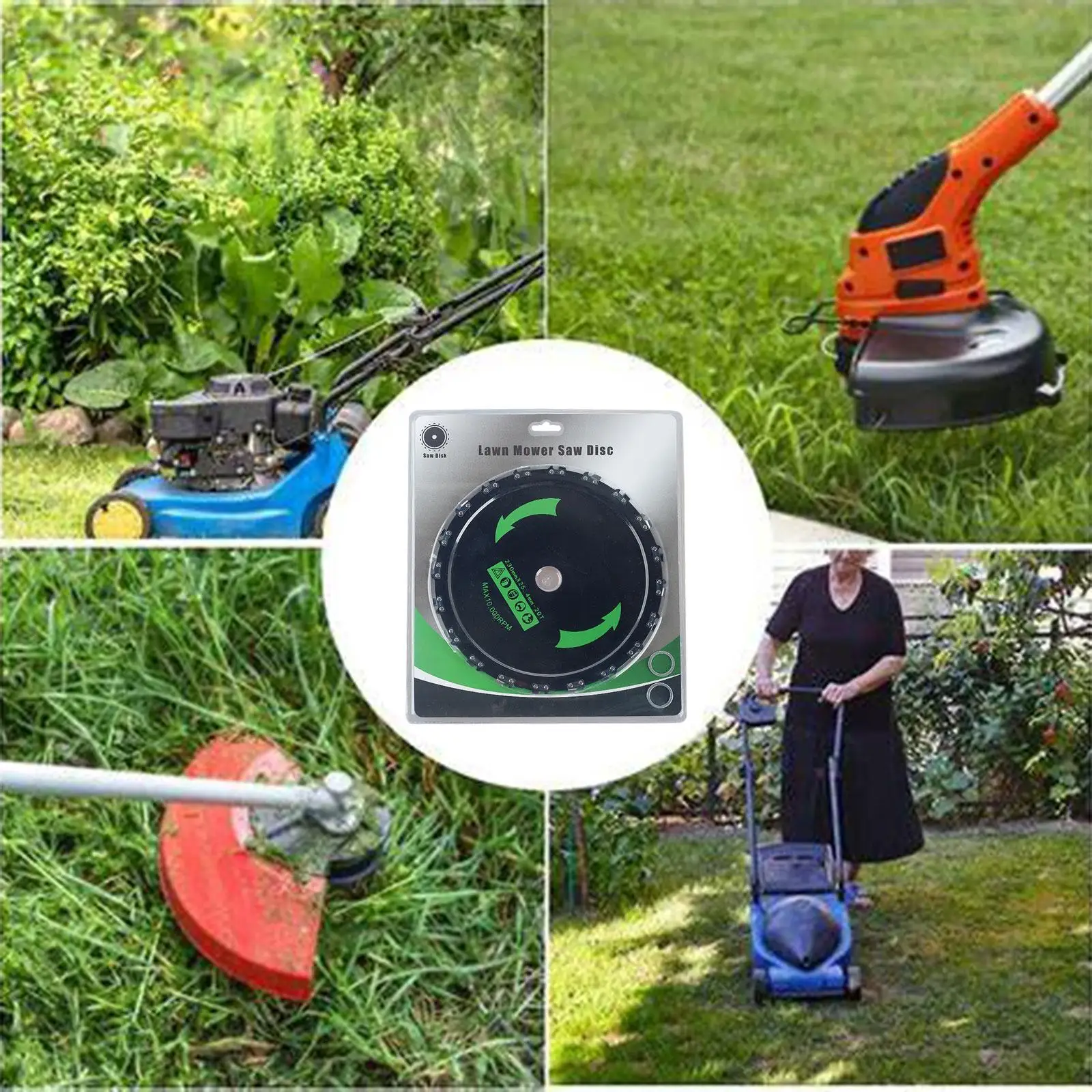 

Chainsaw Brush Cutter Blade 9” 20 Tooth for Cutting Bush Home Trimming Trees