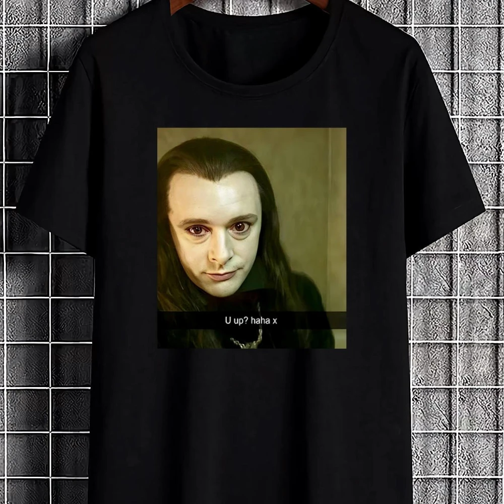 Twilight Aro T-Shirt with Iconic Volturi Cullen Bella Swan Faces + IDGAF Text Unisex Casual Crew Neck Tee Slight Stretch Fabric