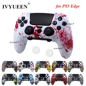 Peau protectrice IVYUEEN Water Transform Printing pour PlayStation 5 PS5 DualSense Edge Controller Soft Silicone Cover 12 meilleures housses Dualsense vendues - No 7