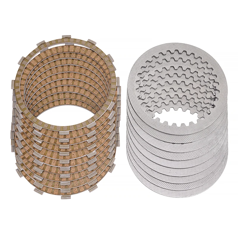 Motorcycle Paper Based Friction and Steel Clutch Plates Kit for Kawasaki ZX1400 Ninja ZX-14 ZX-14R ZZR1400 13088-0030 13088-0031
