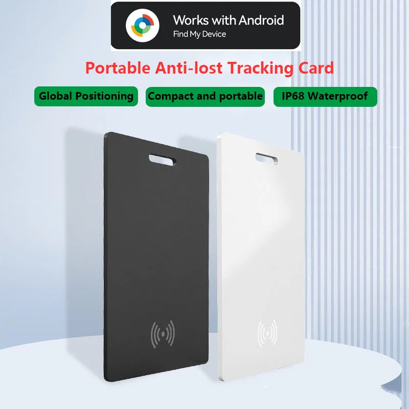 

Кошелек-трекер с беспроводной зарядкой, портативная карта слежения с защитой от потери и сертификатом Google, искатель глобального позиционирования