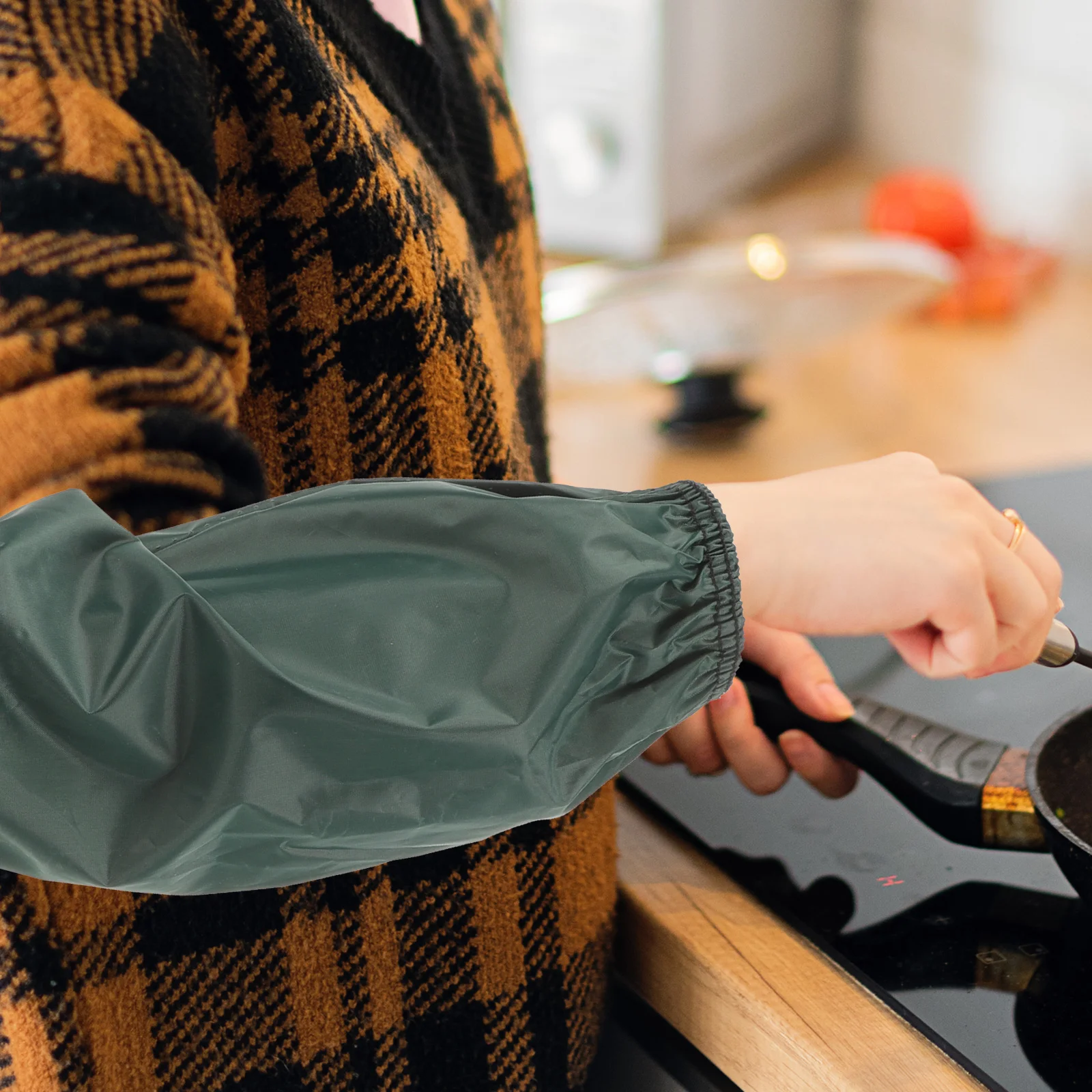 Manchons de protection imperméables et résistants à l'huile pour livres, couvre-bras de cuisine