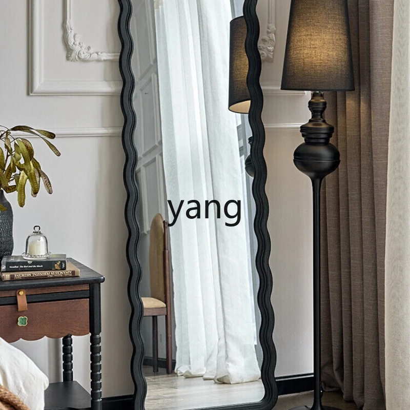 

tgf French Retro Solid Wood Dressing Mirror Wall-Mounted Floor-Standing Wall-Mounted Mirror Vanity Table