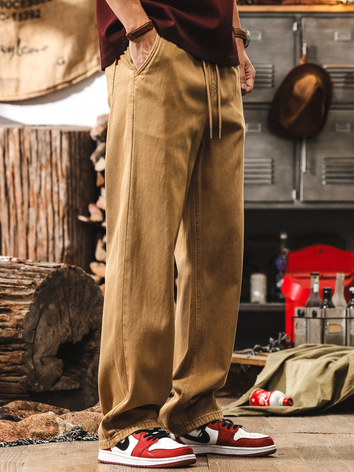 Khaki Men's Jeans L… - image