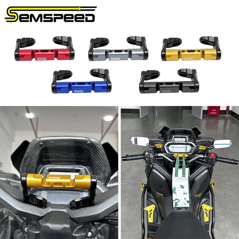 

SEMSPEED MOTORCYCLE HANDLEBAR ACCESSORY MOUNT FOR M8 ACCESSORIES SMARTPHONE SAT NAV Mounting Bracket‌ Helmet Holder Mount Rack