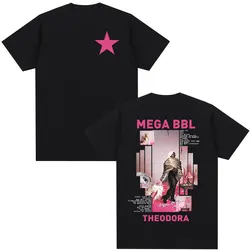 Rapper Theodora Mega Bbl Album T-shirt Men Women Hip Hop Fashion T Shirt Casual Cotton Loose Short Sleeves T-shirts Streetwear