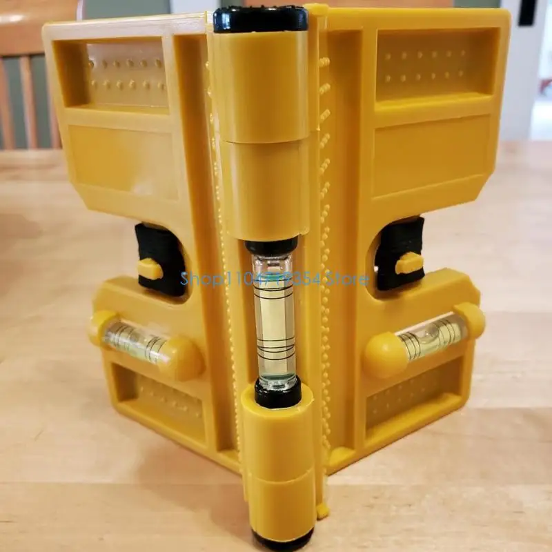 0XLD Professional Column Leveler Gauge With Base And Secure Elastic Fastener