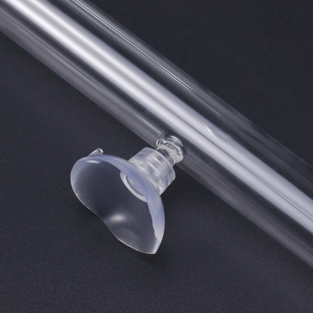 

250 Mm Transparent Shrimp Feeder Tube Aquarium Feeding Food Fish Tank Suction Cup