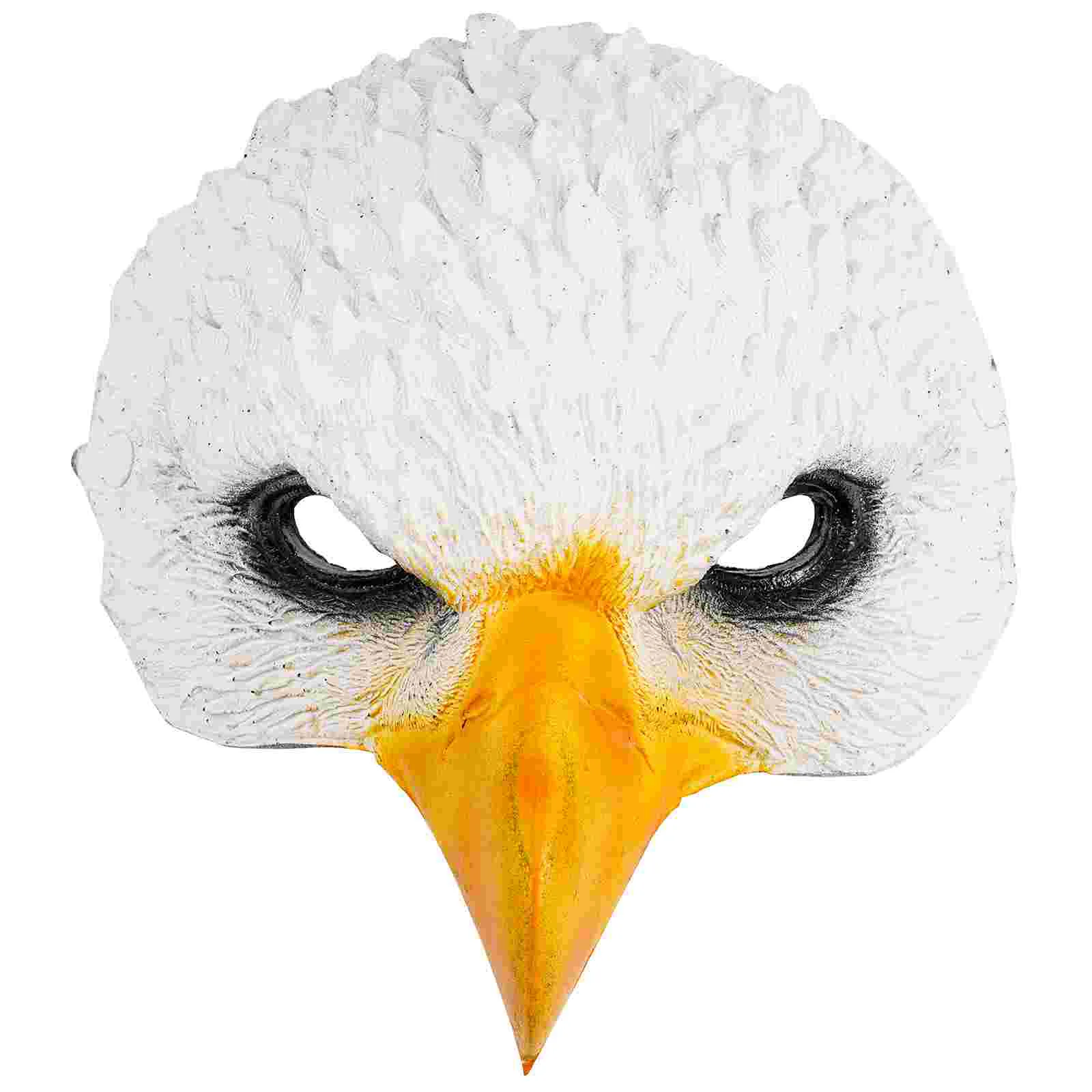 

Halloween Party Mask Eagle Vampire Costume Half Beak White Pu Bird Face Women's