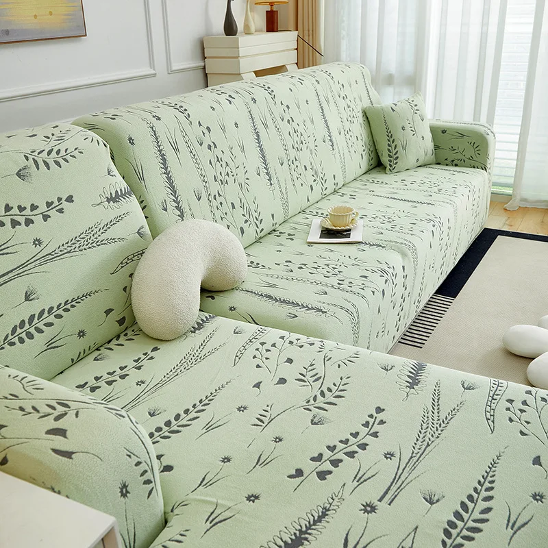 

New 2026 All-Season Friendly Jacquard Velvet Sofa Cover Full Coverage, Dust-Proof Sofa Cover for Autumn & Winter Versatility