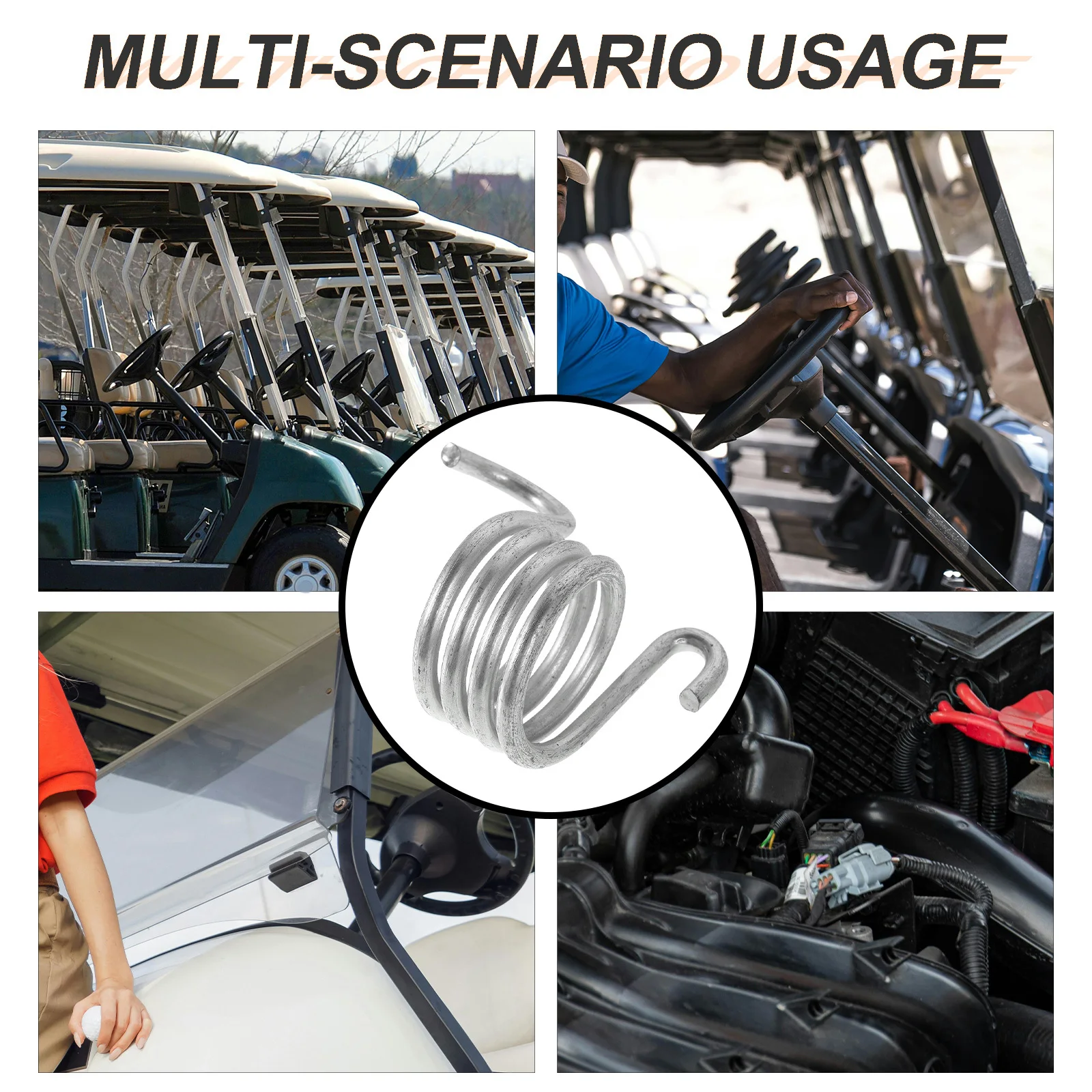 

3Pcs Metal Golf Cart Brake Pedal Return Spring Precision Design Longlasting Reliability Golf Cart Spare Parts Pedal Car Parts