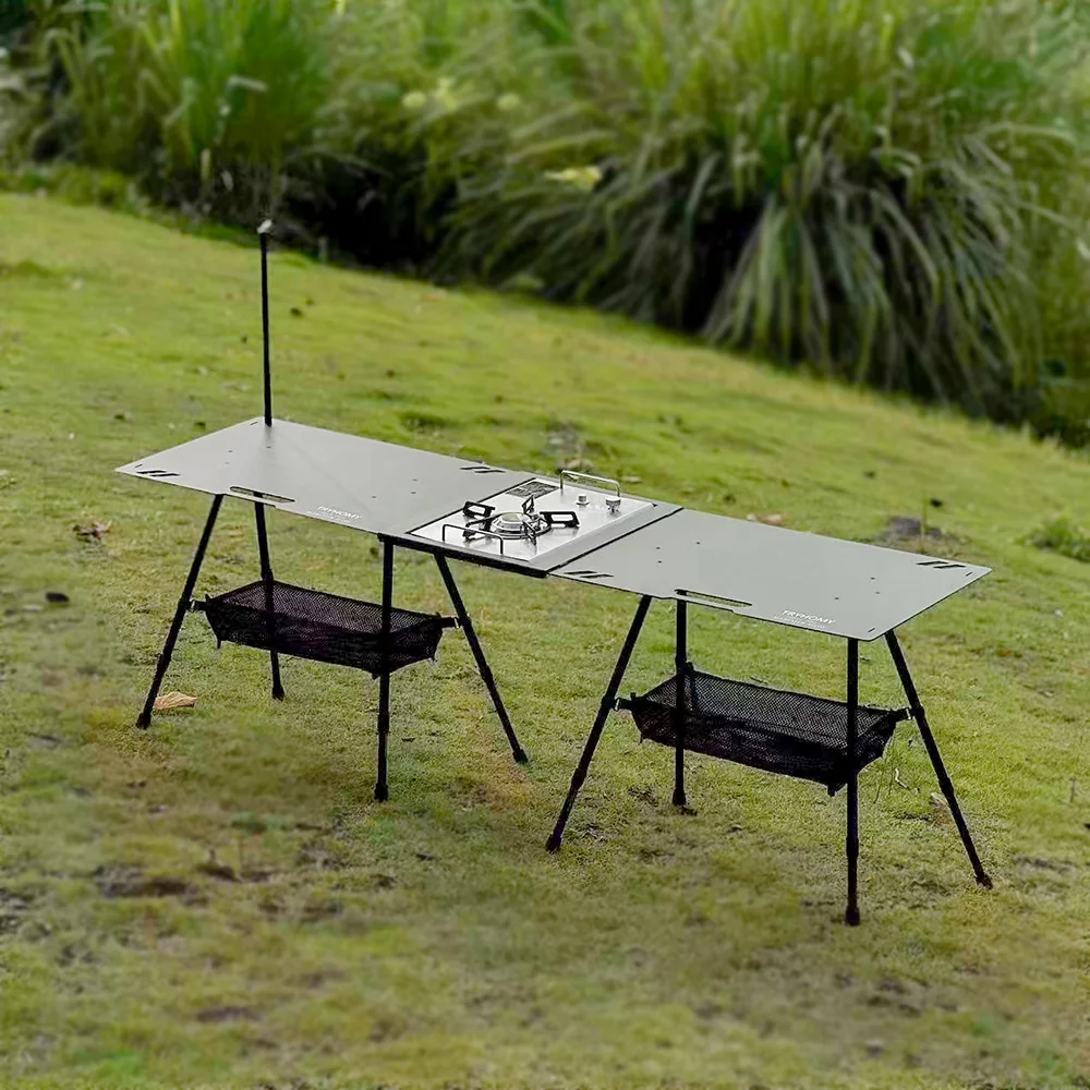 Camping IGT Table Set 2.5mm Aluminum Alloy Folding Table With Carrying Bag Lightweight Outdoor Desk Picnic Tactical IGT Table