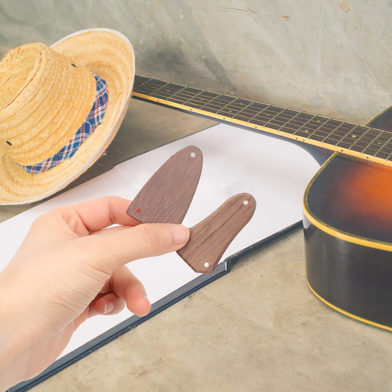 2 Piezas de Cubiertas Clásicas de Madera Brillante para Truss Rod, Accesorios para Guitarra Eléctrica, Sonido Puro y Maravilloso, Piezas de Guitarra, Cubiertas para Truss Rod