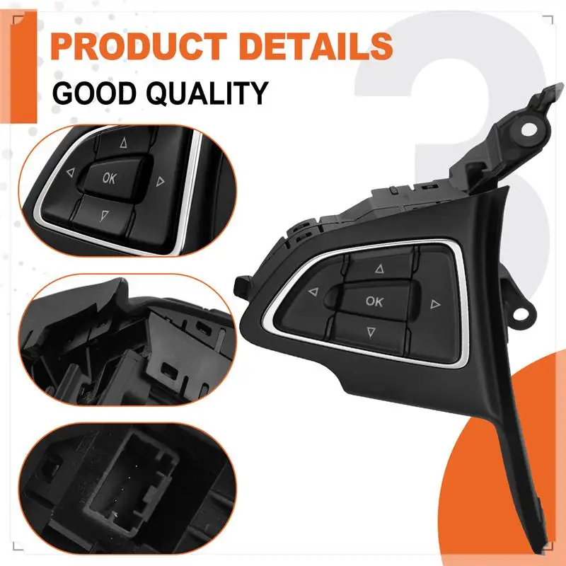 

Car Steering Wheel Switch Button Assembly For Ford Kuga 2017-2020 Focus 2015-2019