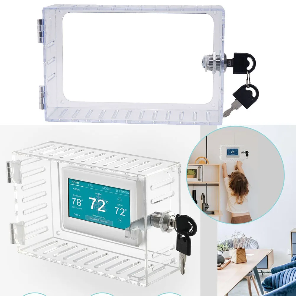 Security for Lock Box Thermostat Lock Box For Security Easy Installation Fits Most Standard Thermostats For Home Use