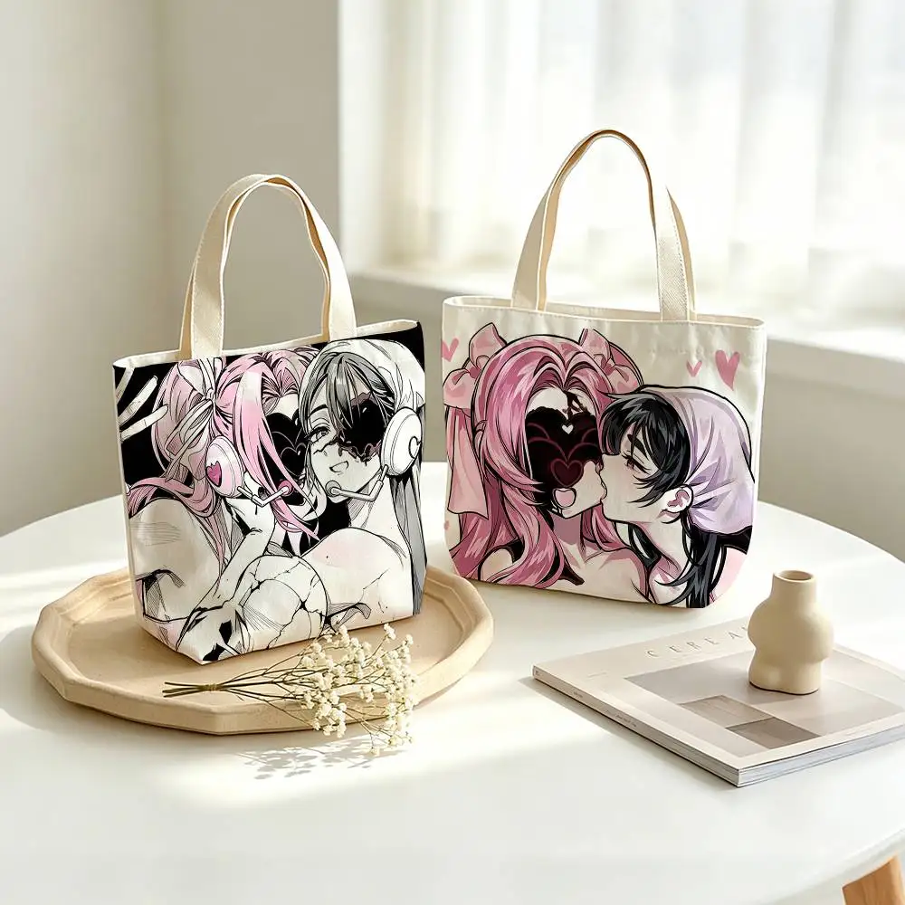 Anime Z-Zombie Stage ALNST Mizi Sua Printed Canvas Tote Bag Shoulder Bag Commuter Mommy Shopping Bag