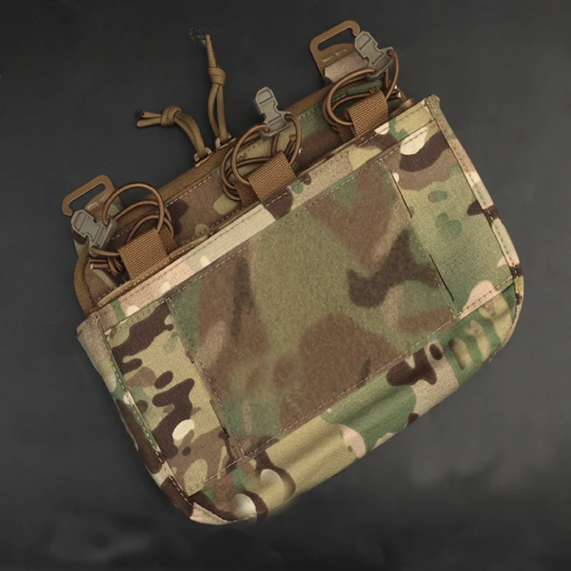

Tactical Vest Front Hook-and-Loop Attachment 5.56 Triple Portable Storage Bag Multifunctional Utility Pouch