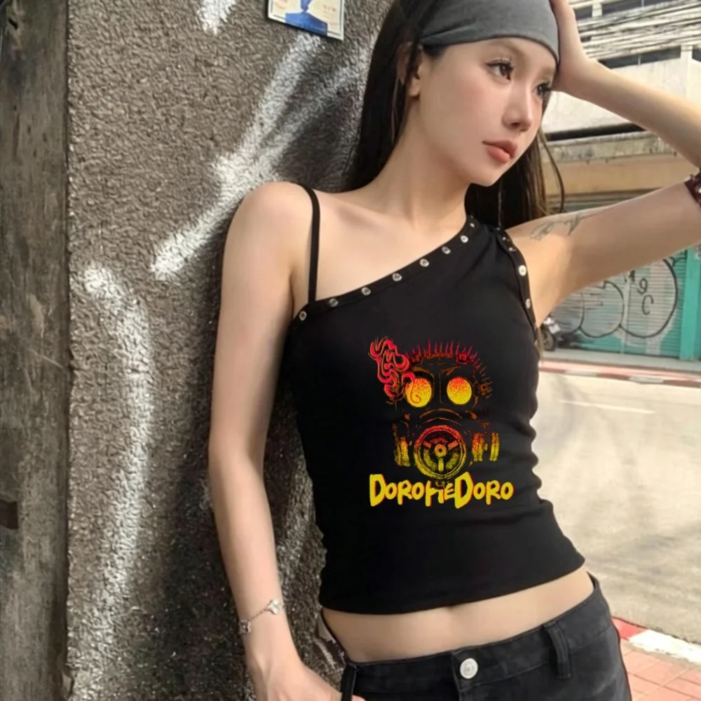 Dorohedoro cropped top teen summer y2k gyaru t shirt gothic cheap alternative  clearance sales scene