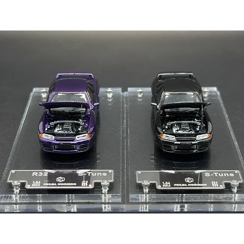 

FH 1:64 Skyline GTR R32 S Tune Carbon Black PURPLE Collection Toys Focal Horizon toy Diecast Diorama Car Model