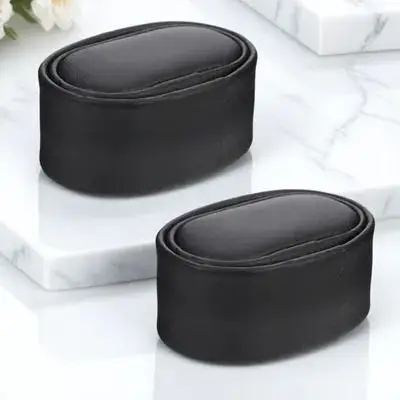 2 pezzi avvolgitore automatico per orologi meccanici braccialetto display cuscino braccialetto portaoggetti scatola di cuscino accessorio orologio sottile in materiale Pu