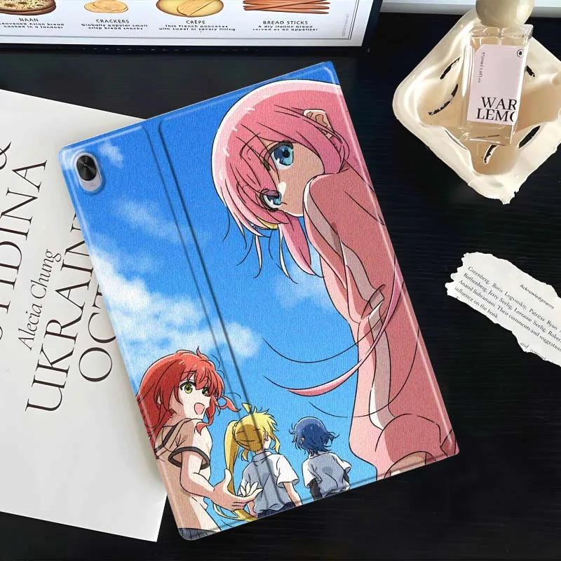 أنيمي B-Bocchi The Rock لهواوي MatePad Air Pro M6 M5 SE T5 13.2 12.6 12 11.5 11 10.8 10.4 10.1 بوصة حافظة تابلت