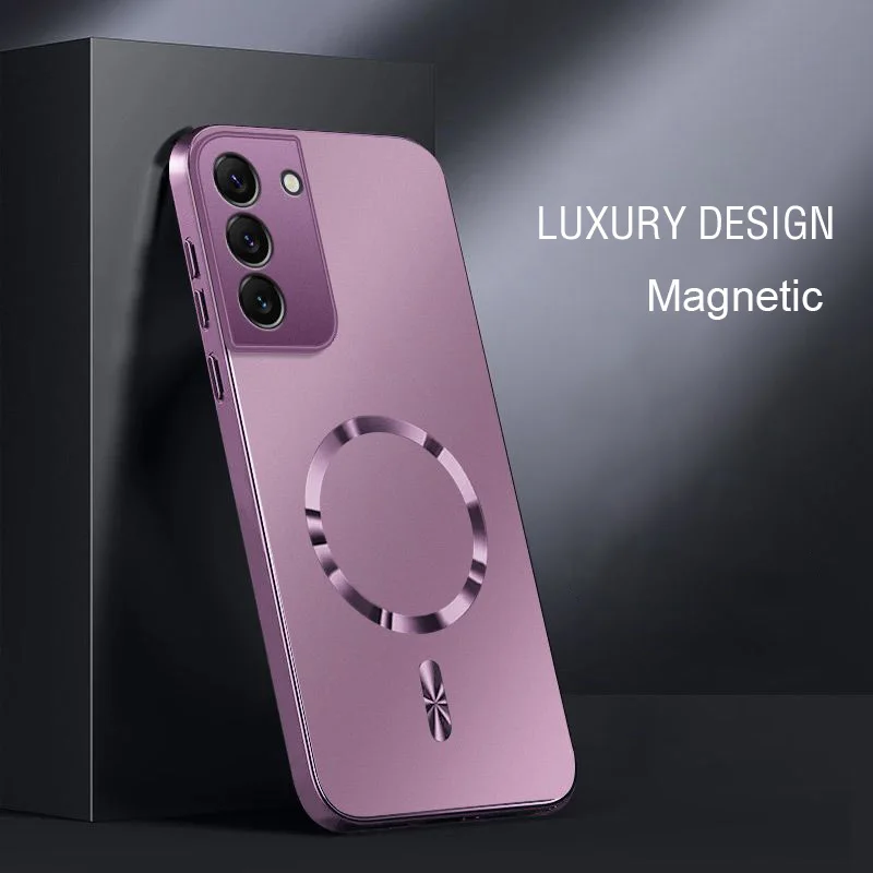 For Magsafe Slim Hard AG Matte Magnetic Phone Case For Samsung S26 S25 Edge S24 S23 S22 S21 FE Ultra Plus Protection Back Cover