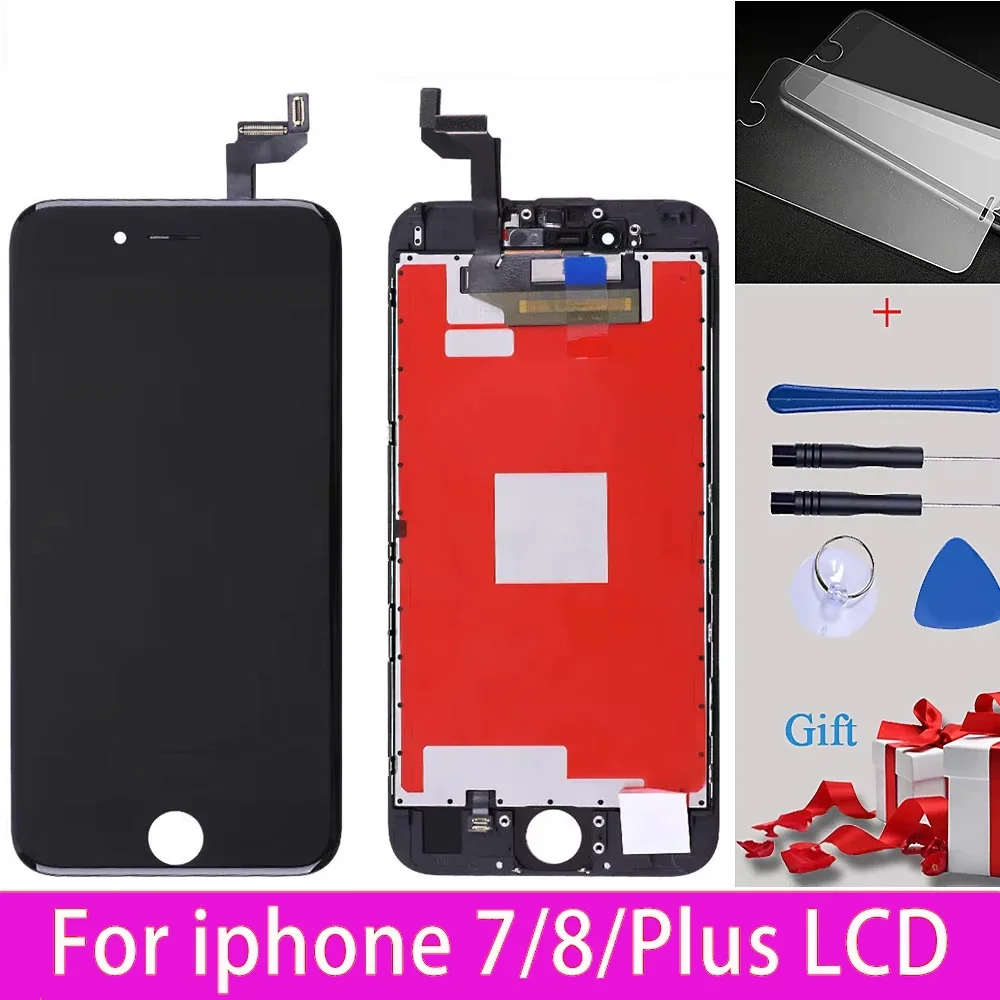 

AAA ++ ЖК-дисплей для iPhone 7, 8, 8 Plus, ЖК-дисплей с цифровым преобразователем сенсорного экрана в сборе для iPhone 8, 7 Plus, замена ЖК-дисплея Pantalla
