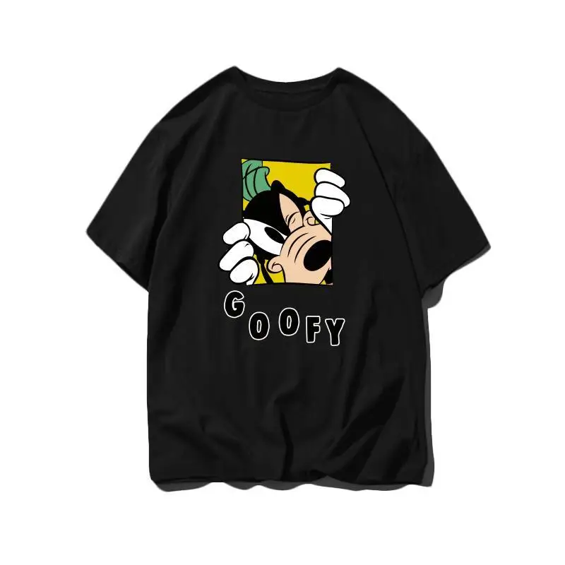 

Goofy Cartoon Print Loose Cotton T - Shirt 2025summer Men's Short Sleeve Streetwear Casual Wear for Daily or Party