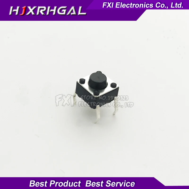 200pcs button Touch  switch 6*6*5 keys button DIP 4pin 6*6*5mm Light touch switch DIP4 /OFF Touch 6x6x5 High quality