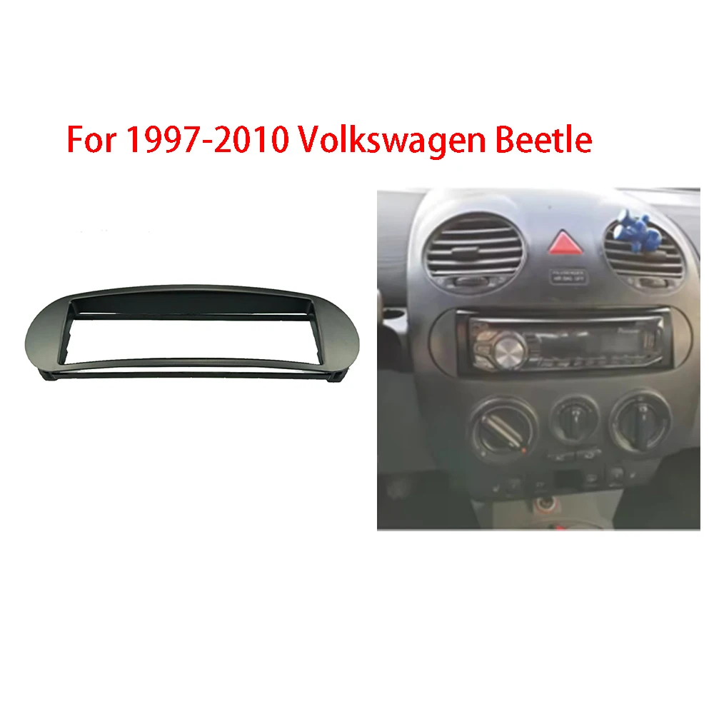 

One Din Fascia For VOLKSWAGEN New Beetle 1997-2010 Radio DVD Stereo Player Panel Dash Mounting Installation Trim Kit Face Frame