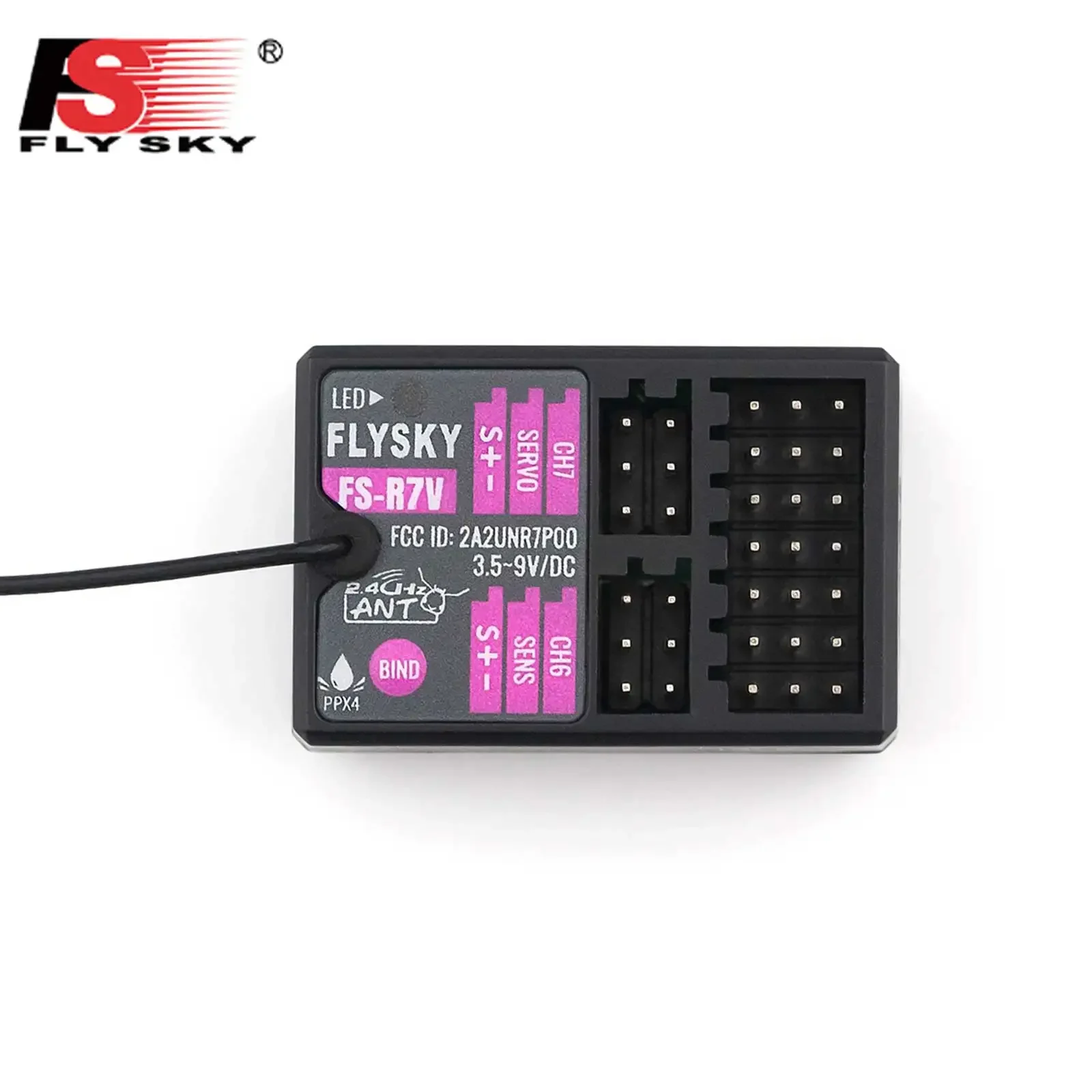 

FLYSKY FS-R7V 7-channel bidirectional receiver with built-in gyroscope for G7P remote control RC