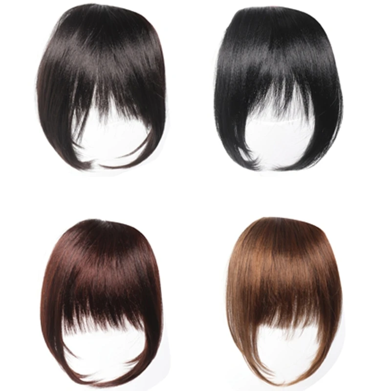 

Anime Choppy Bangs Hair Extension Breathable Synthetic Fiber Flatters Round Face 15UB