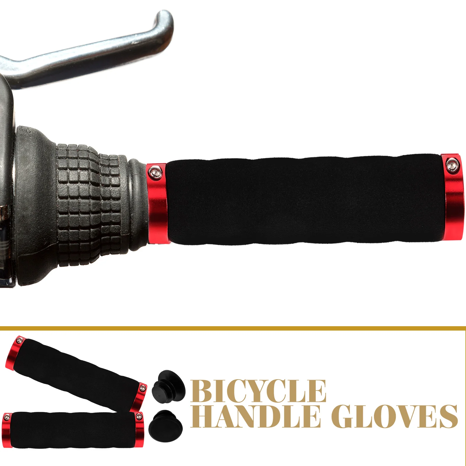 

1 Pair Mountain Bike Handlebar Grips Foam Non-Skid Comfortable Cover For Bicycle Cycling Handlebar Covers Outdoor Bike