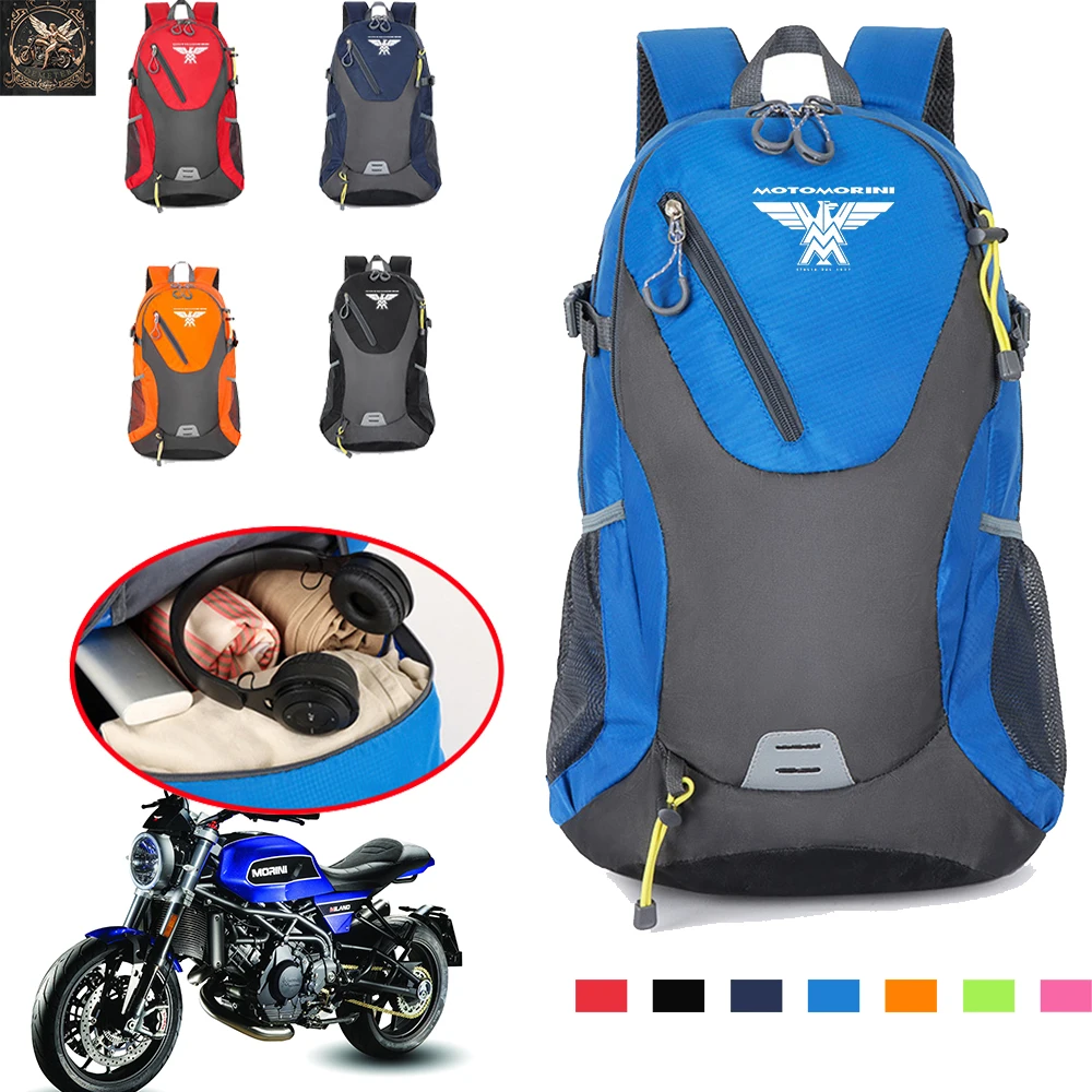 Logo für Moto Morini X-Cape 650 Accessoires Herren-und Damen-Reise rucksack mit großer Kapazität Outdoor-Sport-Bergsteiger tasche